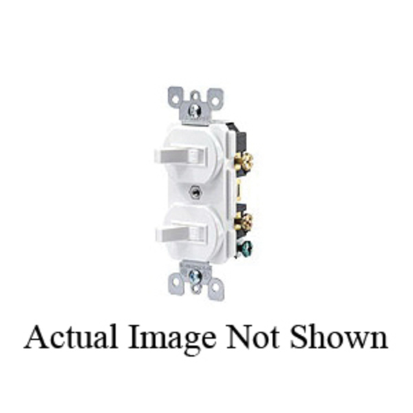 Leviton Switch, Duplex, 15A, 5-15R, 120/277V 5224-2